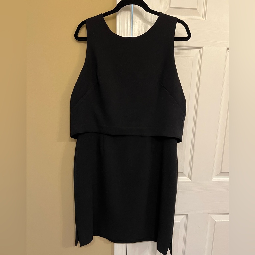 Eliza J Elegant Black Sleeveless, lined Dress, size 14